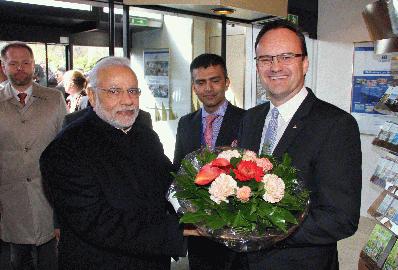 Thumbnail, Prime Minister Modi and general manager Oliver Risse