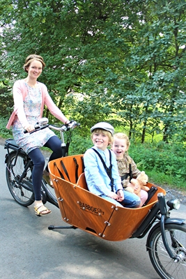 Umwelt: E-Cargo-Bike-Verleihaktion - Familie Tewiele