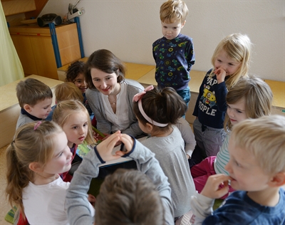 Weihnachtsbesuch in Kinderhaus Landaustraße