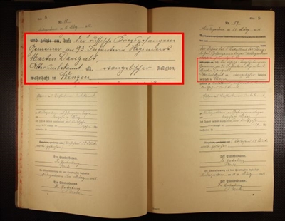 Auszug aus den Sterbebüchern