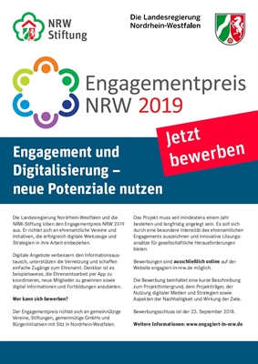 Engagementpreis NRW 2019