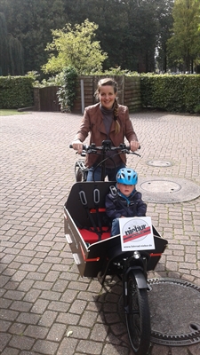 E-CARGO-BIKE als cooler Kinderwagen (Archivfoto: Stadt Bocholt)