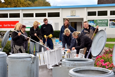 Das Bäderteam mit Spaß an der Arbeit