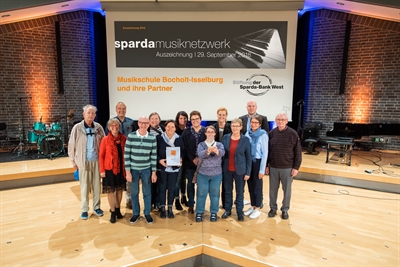 Musikschule Sparda-Preis (Sparda-Musiknetzwerk Auszeichnung 2018 © Stiftung der Sparda-Bank West |  Foto: Falco Peters, Düsseldorf)