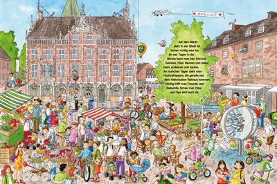 Wimmelbuch Bocholt - Motiv Rathaus