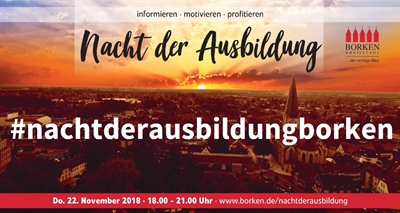 Stadt führt Hashtag #nachtderausbildungborken für die Nacht der Ausbildung ein