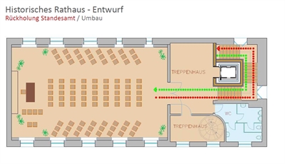 Plan Trauzimmer Saal Historisches Rathaus