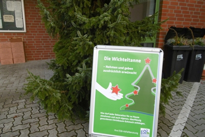 Schild Wichteltanne (Foto: ESB)