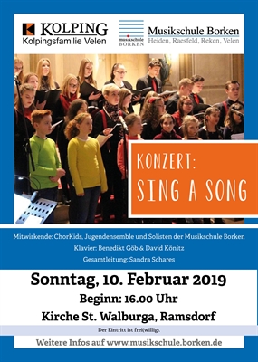 Konzert „SING A SONG“ der Musikschule Borken