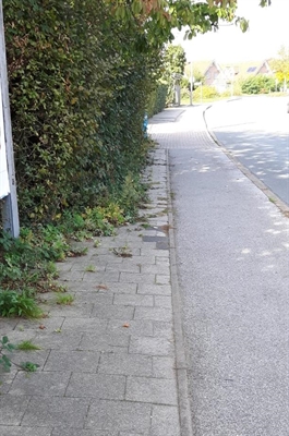 Ganz schön eng auf dem Bürgersteig!