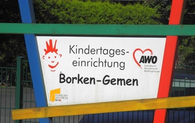 Wasserschaden in der AWO-KITA an der Mozartstraße in Gemen