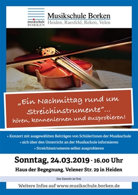 Ein Nachmittag rund um die Streichinstrumente