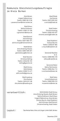 Fortbildungsprogramm „Frau und Beruf 2019