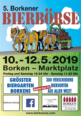 5. Borkener Bierbörse - Das Bierdorf  10. - 12. Mai 2019, Borken, Marktplatz