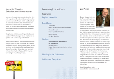 Einladung zur IHK-vor-Ort-Veranstaltung „Handel mit Leidenschaft“! - Flyer 2