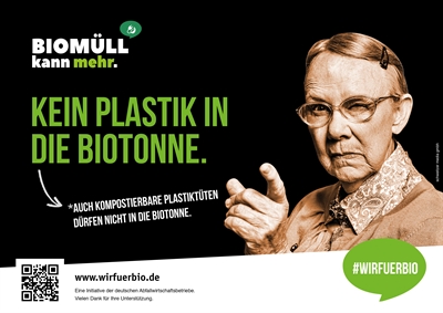 Kein Plastik in die Biotonne!