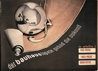 Entwurf Joost Schmidt, Reklameheft, 1931, Rasch-Archiv Bramsche (Joost Schmidt ist bei VG-Bild Bonn registriert) 