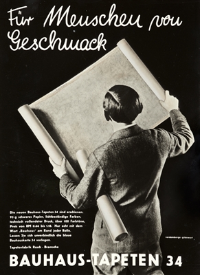 Entwurf Friedrich Vordemberge-Gildewart, Bauhaus-Anzeige Nr. 40, 1934, Rasch-Archiv Bramsche