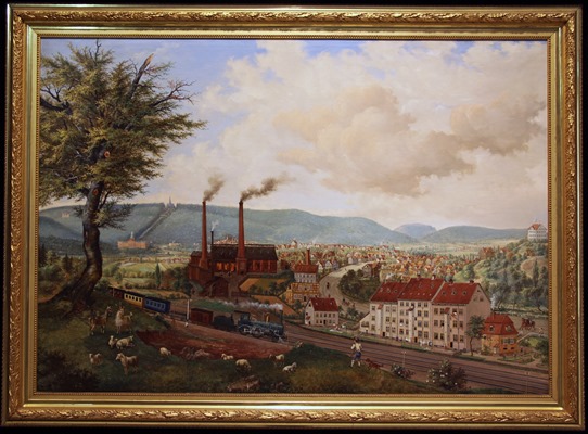 Blick vom Kratzenberg auf den Bahnkörper