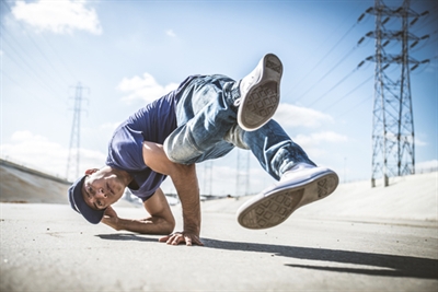 Breakdance Stockfoto