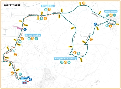 Halbmarathon: Streckenplan