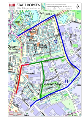 Verkehrsregelung Stadtfest