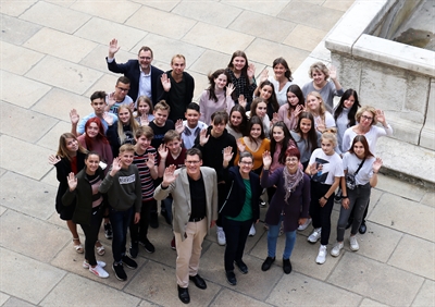 Schülergruppe aus Jaroslawl