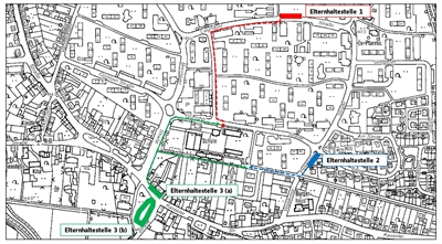 Lageplan Elternhaltestellen 