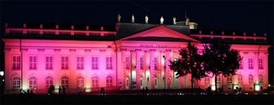 Das Fridericianum erstrahlt in Pink zum Weltmädchentag am 11. Oktober  