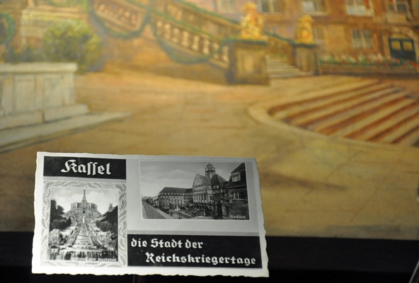 Postkarte zu den Reichskriegertagen in Kassel