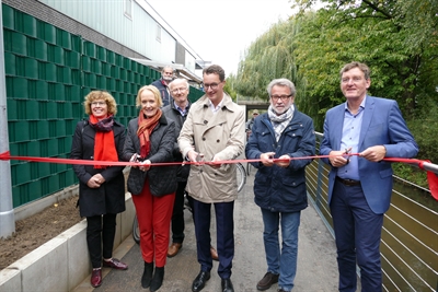Verkehrsminister des Landes NRW Hendrik Wüst eröffnete den „Radweg an der Borkener Aa“