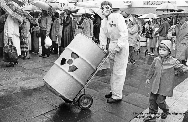 Demonstration nach dem Reaktorunfall in Tschernobyl