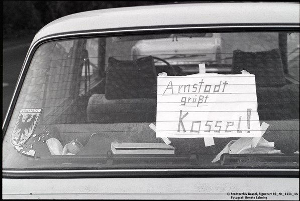 Trabant mit dem Gruß