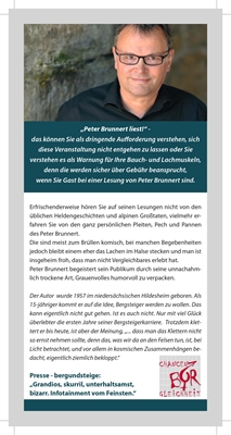 Vortrag, Anekdoten, Lesung, Schmunzel- und Lachstoff - Kopfkino vom Feinsten mit Peter Brunnert - Flyer 2