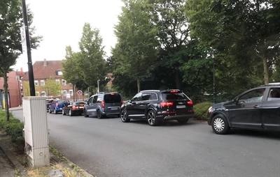Stadt testet ab morgen Ampel an der Ausfahrt des 