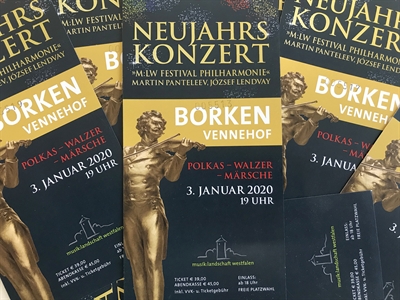 Stadt Borken verlost 4 x 2 Freikarten für das Neujahrskonzert in Borken