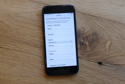 Hunde online anmelden