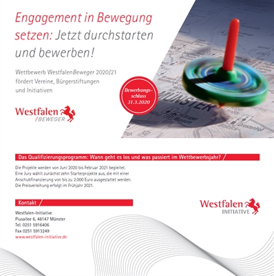 Wettbewerb WestfalenBeweger 2020/21