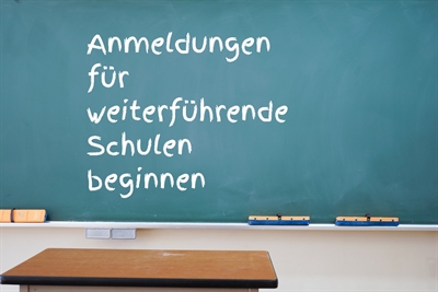 Anmeldungen weiterführende Schulen Grafik