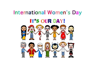 Postkarte Internationaler Frauentag