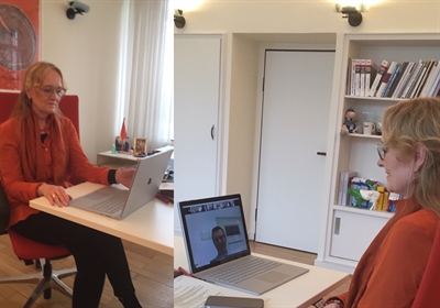 Bürgermeisterin begrüßt die neuen Auszubildenden per Videokonferenz