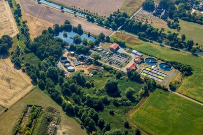 Luftbildaufnahme Kläranlage Lüdinghausen