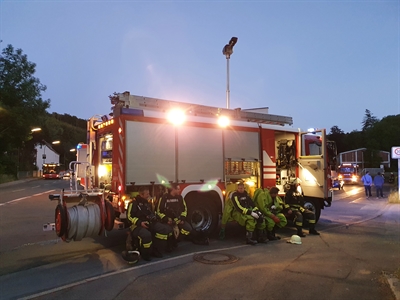 Zur Sicherheit standen auch EInsatzkräfte in CSA bereit.