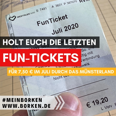 Holt Euch die letzten „Fun-Tickets