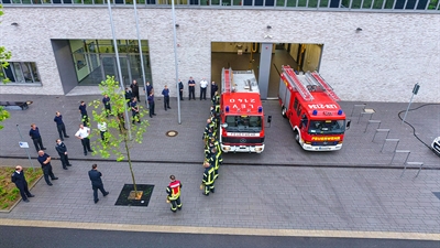 Eingetroffen am neuen Standort