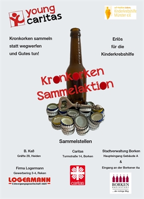 Youngcaritas Borken - Kronkorken sammeln statt wegwerfen und Gutes tun!