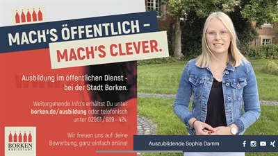 Mach’s öffentlich - mach’s clever: Ausbildung bei der Stadtverwaltung Borken