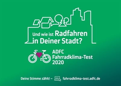 Jetzt abstimmen beim ADFC-Fahrradklima-Test 2020!