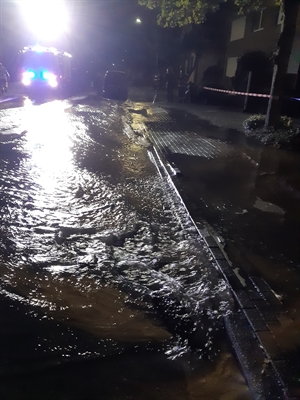 Wasserrohrbruch am Dülmener Weg