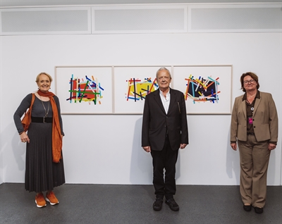 Fulminanter Auftakt in Borken: Ausstellung mit Imi Knoebel im FARB eröffnet